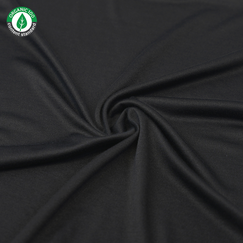 Fabraic orgánach bambú/polyester geansaí